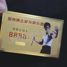 Членский билет золото металл карточка локо магнитной полосой панель подписи фоторамка металл карты