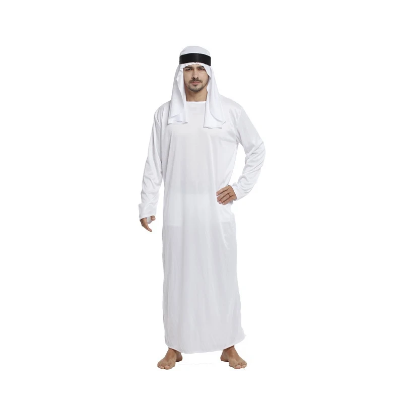 Fantasia Adulto Prince арабский костюм для мужчин Ближний Восток Али-Баба костюмы Шейха на Хэллоуин Пурим карнавальный костюм