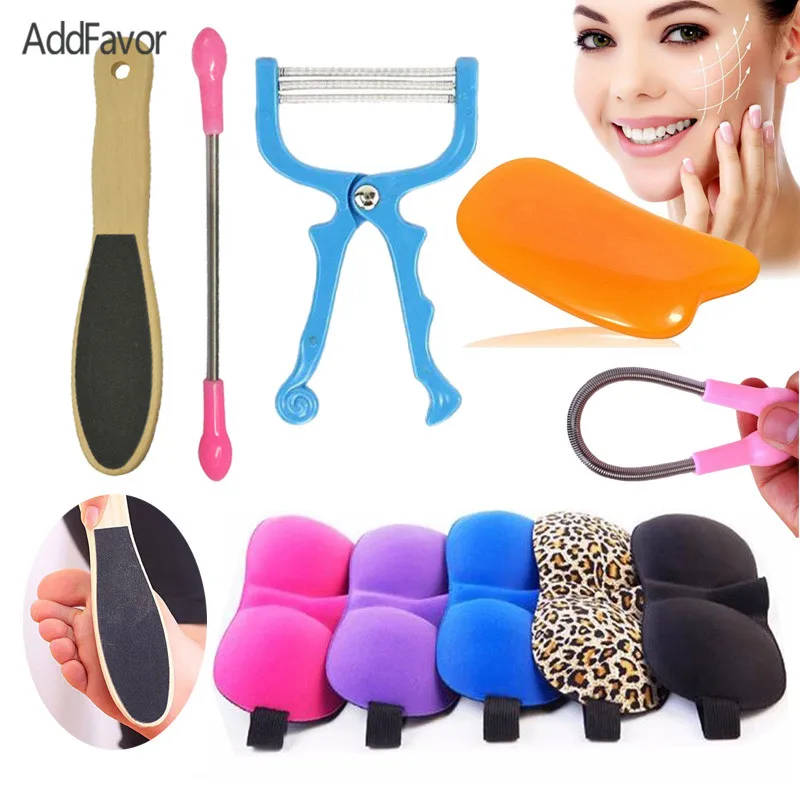 Addfavor Beauty Makeup Set Fine Hair Removal Clip Skin Roller Eye