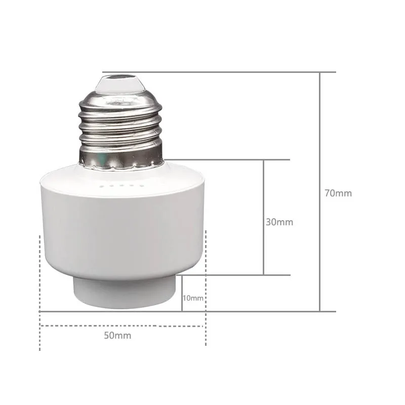 Wi-Fi беспроводная умная лампочка лампа гнездо винт свет Лампа основание держателя лампы для Alexa Echo для Google домашнего использования E26 E27
