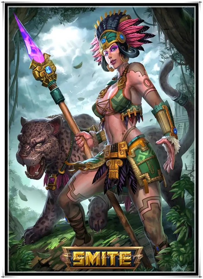 GOD Hero Fight Playing Hot Online Game 42/"x24/" Poster 001 Smite