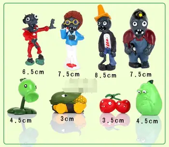 

Hot Selling Newest 2019 Botanical Wars Zombie Game Doll's Birthday Party Cake Children's Toys Hand-made Situational Decoration