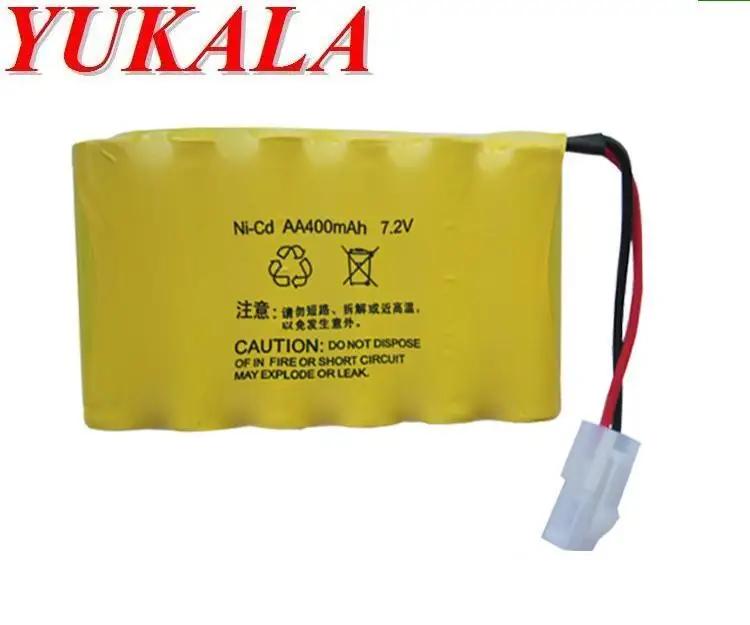 YUKALA 7.2V 400mAh Ni-CD AA battery for RC Truck/ RC car/ RC boat 516 558 549 RC tank free shipping