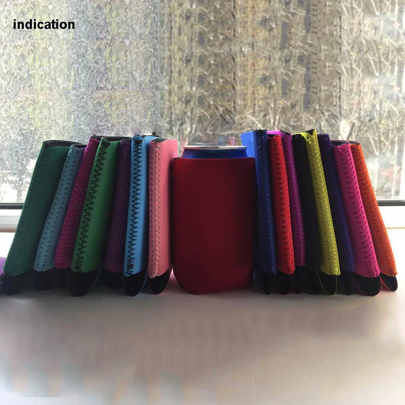 개/몫 맥주 캔 쿨러 가방 아이스 팩 맥주 홀더 슬리브 가방 3mm 두께 Neoprene No Logo Stubby Holders 피크닉 맥주 캔 쿨러 가방 방수 아이스 팩 맥주 홀더 슬리브