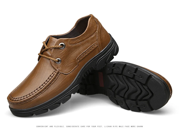 JINTOHO/ Мужские модельные туфли из натуральной кожи; деловая Мужская обувь; брендовая мужская обувь черного цвета; мужская обувь на плоской подошве; большие размеры