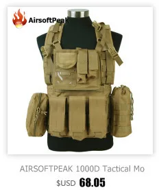 AIRSOFTPEAK Тактический мешок Molle Поясная сумка Спортивный подсумок Военный комплект Телефонный чехол для Iphone 7 Сумки для охоты