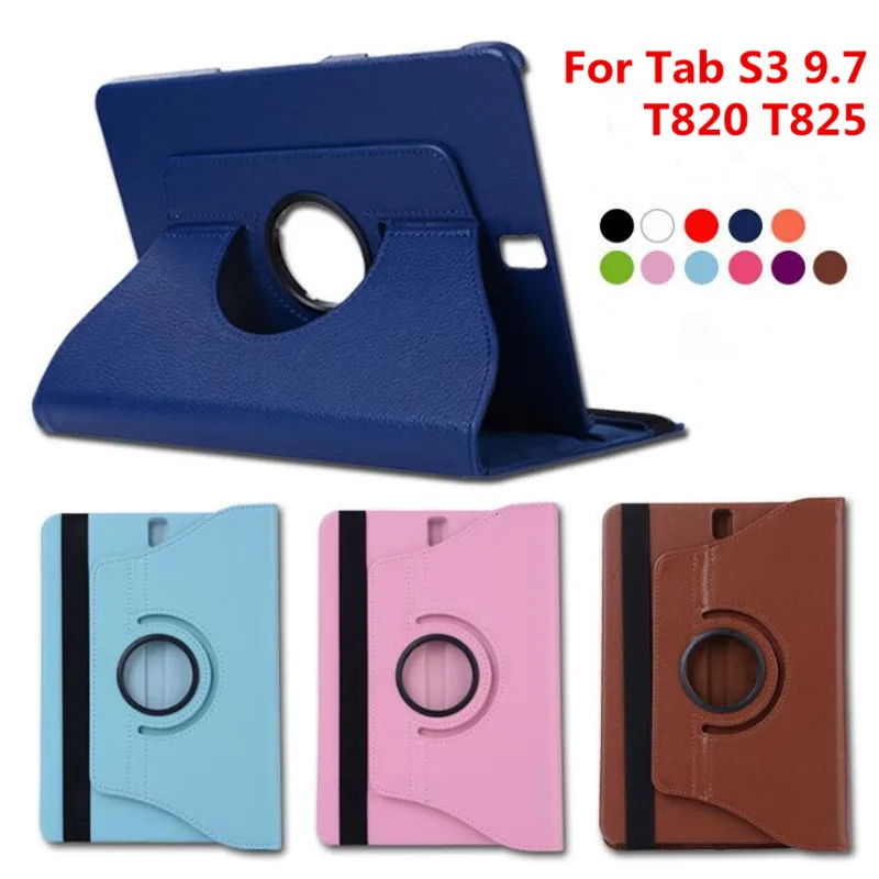 For Samsung Galaxy Tab S3 9.7 inch T820 T825 T829 SM-T820 SM-T825 TabS3 9.7 Tablet Case 360 Rotating Bracket Flip Leather Cover For Samsung Galaxy Tab S3 9.7 inch T820 T825 T829 SM-T820 SM-T825 TabS3 9.7 Tablet Case 360 Rotating Bracket Flip Leather Cover