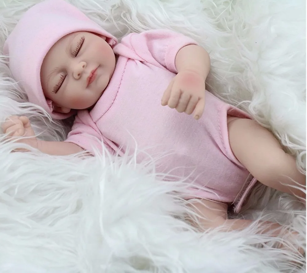 FULL VINYL SILICONE REBORN BABY DOLLS HANDMADE GIRL GIFT NEWBORN DOLL TOYS 11/'/'