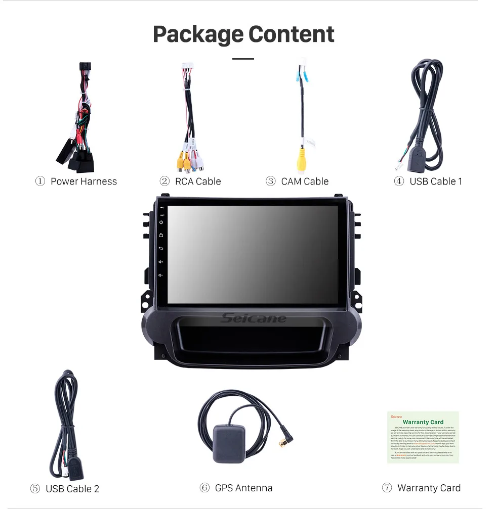 Best Seicane For Chevy Chevrolet Malibu 2012 2013 2014 Android 8.1 9" 4-core Head Unit Car GPS Radio Stereo Player support DVR OBDII 15