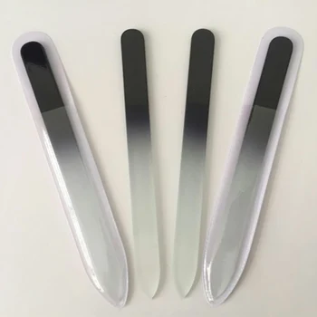 

20Pcs Glass Nail Files Crystal Polishing Case Buffer Manicure Device Nail Art Promotional Sanding Logo Laser Gift-Free Shipping