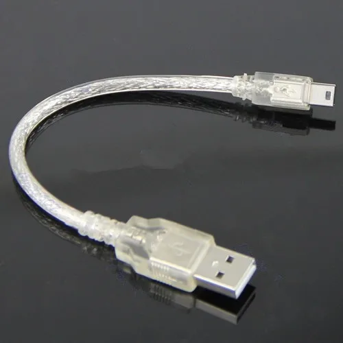 

1Pc Short USB2.0 Extension Cable A Male to Mini 5-pin B Male USB Adapter Cable