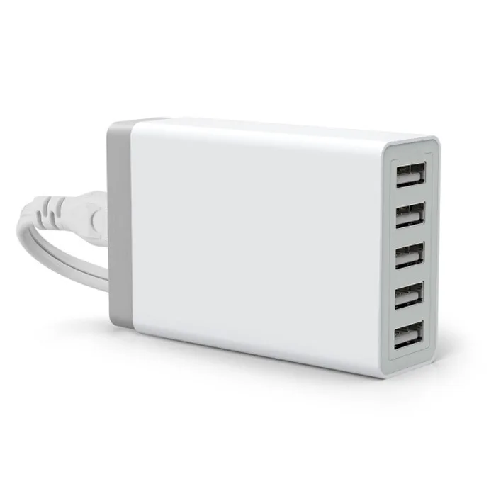

Costyleen 5 Ports USB Power Bank Phone Charger Mobile Fast Charger For iPhone iPad Samsung S8 Xiaomi Mi7 Tablet White QA162