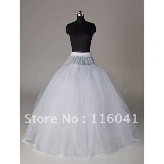 In Stock 6 Layer Petticoat Dress Slip without Bone Homecoming Ball Gown with Lace Trim