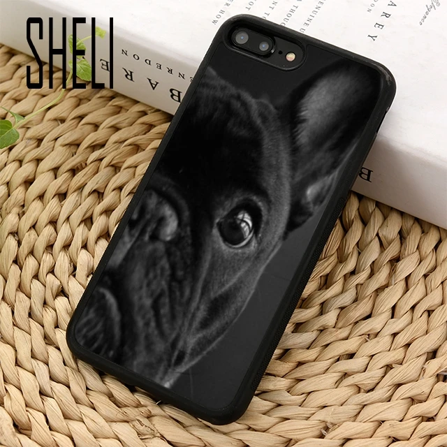 SHELI French Bulldog Art Phone Case Cover For iPhone 5 6 6s 7 8 plus 11 pro X XR XS max Samsung S6 S7 edge S8 S9 S10 |