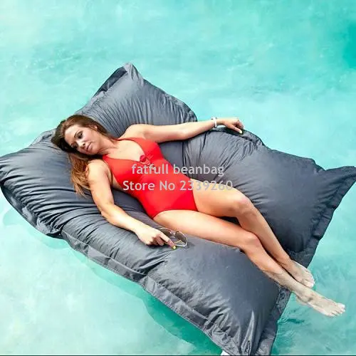 Cover only No Filler -Water floating bean bag chair, Reading outdoor furniture seat