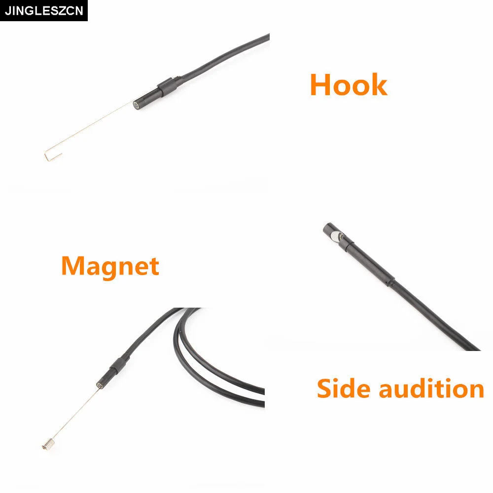 5.5mm USB Endoscope Camera 3 in 1 Android Endoscope With 6 LED 1/1.5/2m Waterproof Inspection Borescope For Android PC Type C