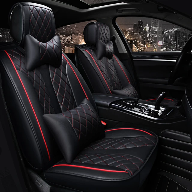 universal car seat covers leather car seat cover set automobiles 5