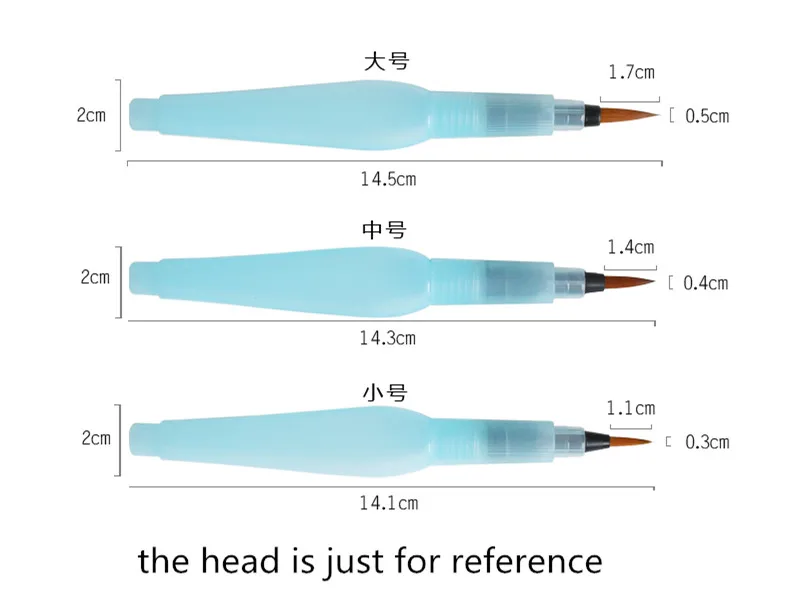 Мягкая Акварельная Кисть ручка 3 модели ручка-кисть для каллиграфии для студентов товары для рукоделия