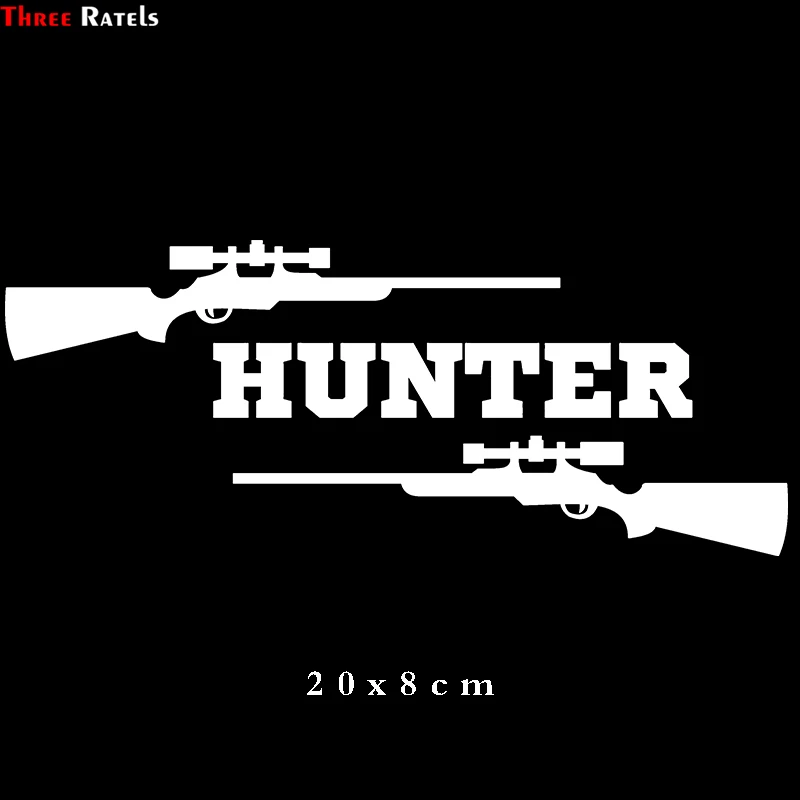 Three Ratels ALWW213# 20x8cm for volkswagen hunter with two guns Sniper rifle funny car stickers and auto sticker decals Three Ratels ALWW213# 20x8cm for volkswagen hunter with two guns Sniper rifle funny car stickers and auto sticker decals