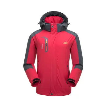 

Waterproof Jacket Men Outdoor Camping Ski Coat Hooded Softshell Mountaineer Trekking Travel Hiking Windproof Jackets Windbreaker