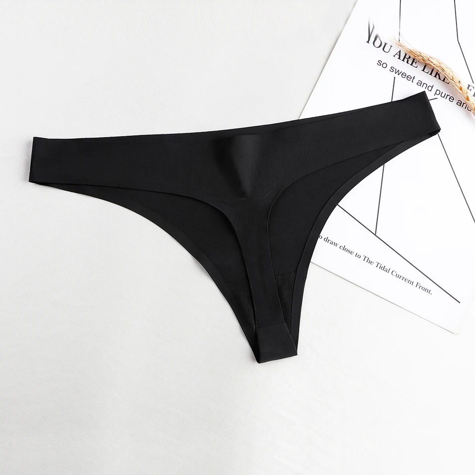 Women Thongs And G Strings Sexy low-Rise Seamless Panties Solid Thong Woman Invisible Plus Size Underwear Femme Lingerie Hot