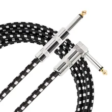 Donner Guitar Cable 18 ft, Premium Electric Instrument Bass Cable AMP Cord 1/4 Right Angle to Straight
