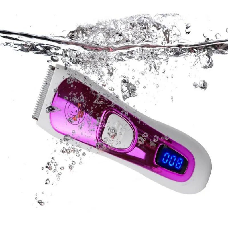 

Professional Whole Body Washing USB Electric LCD Baby Hair Trimmer Children Haircut Machine Styling Ceramic Razor Child Clipper