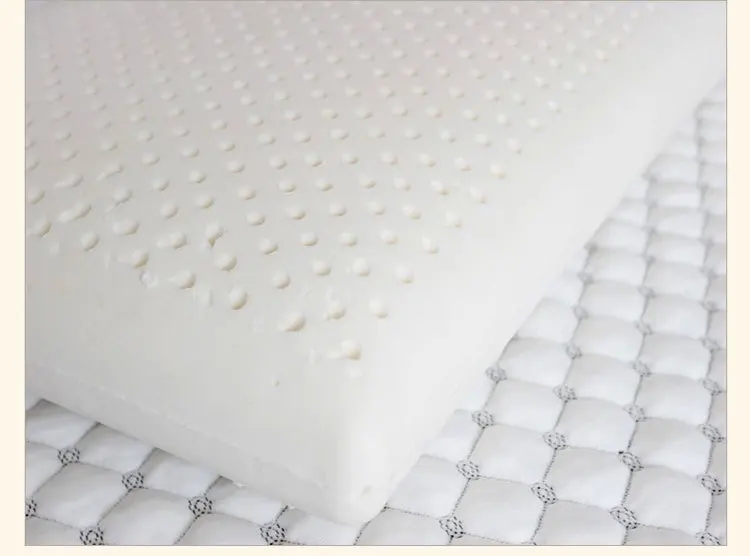 Натуральный чистый латекс пены прямоугольный медленный отскок пены памяти подушка для шеи уход ортопедическая латексная подушка для шеи