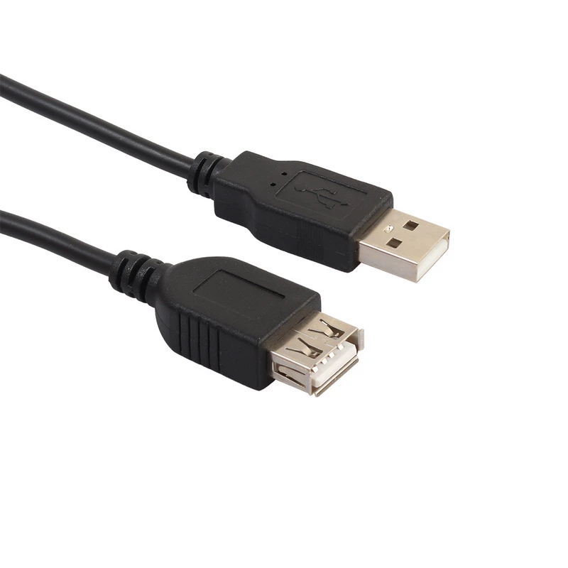 0,6 M/1,8 M/3 M USB 2,0 черные удлинительные кабели 6 футов USB A Male to A Female суперскоростные удлинители Шнур кабель Pohiks