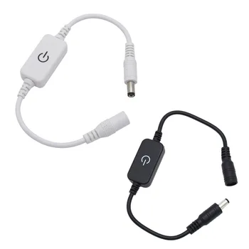 

Mini DC12/24V 1 Channel 4A LED Dimmer 12v controller Touched Switch Brightness Adjust for Single Color LED Strip Lamp AA