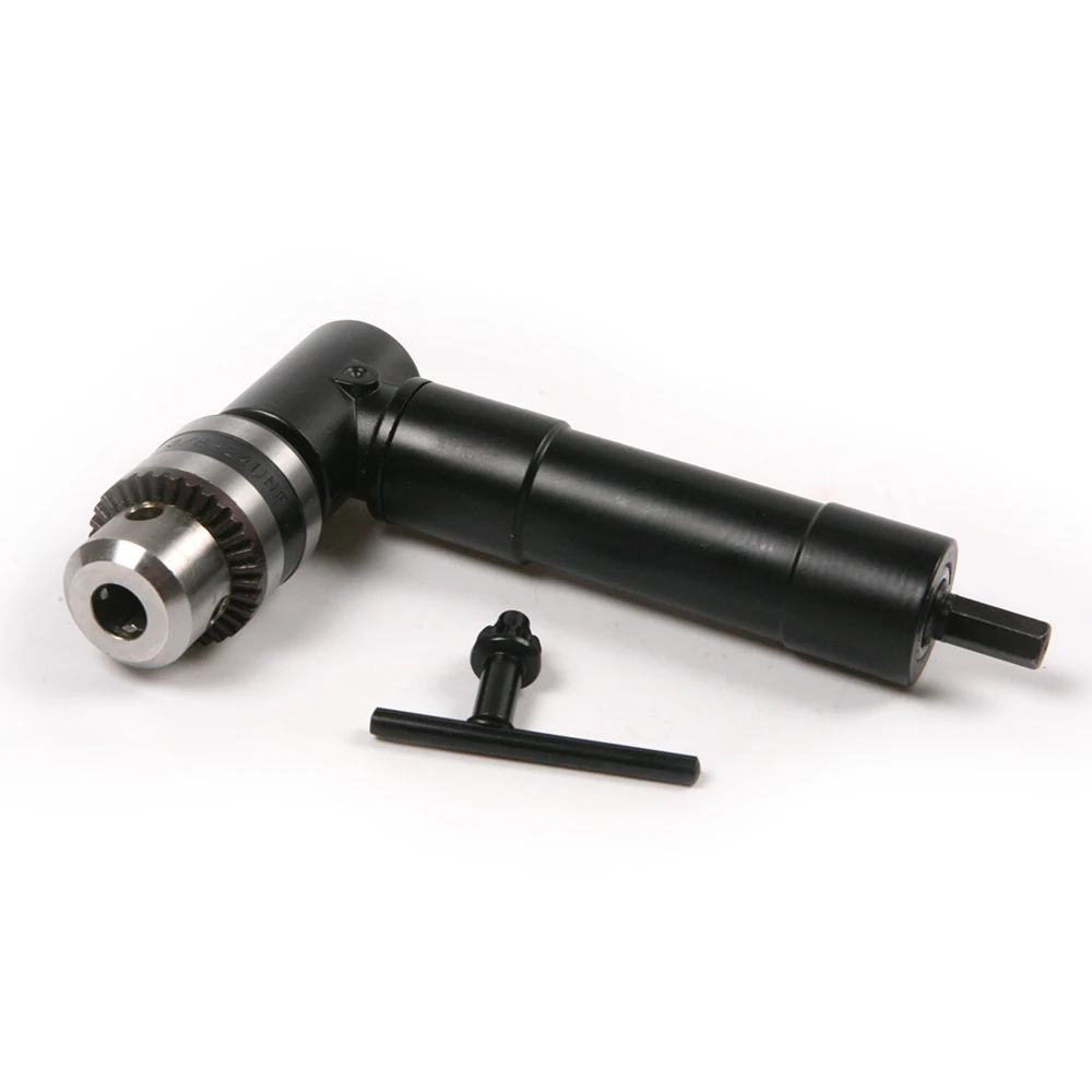 

1PC 90 Degree Right Angle Driver 8 mm Hex Shank Keyless Chuck Range Self Drill Adapter Help You Get into Tight Places