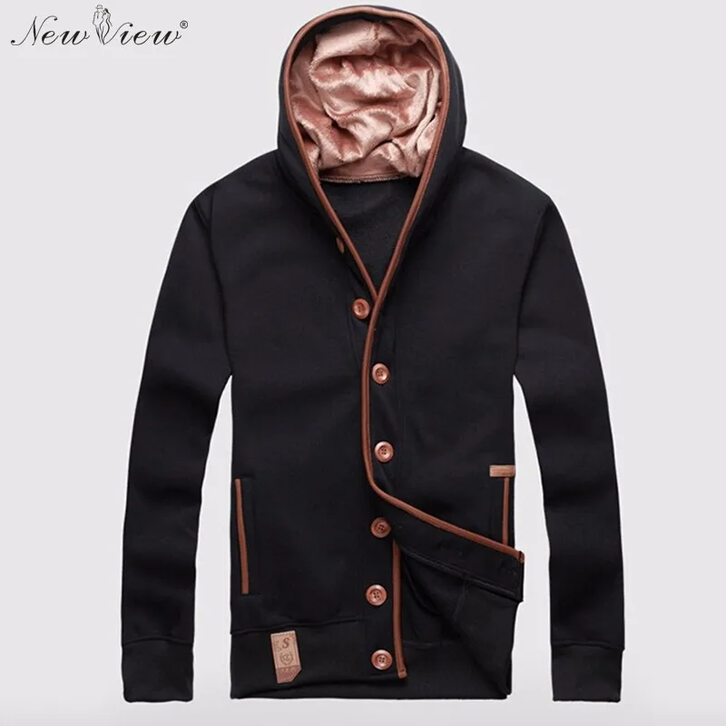 2017 Fashion Hoodies Men Sweatshirt Thick Fleece Warm
