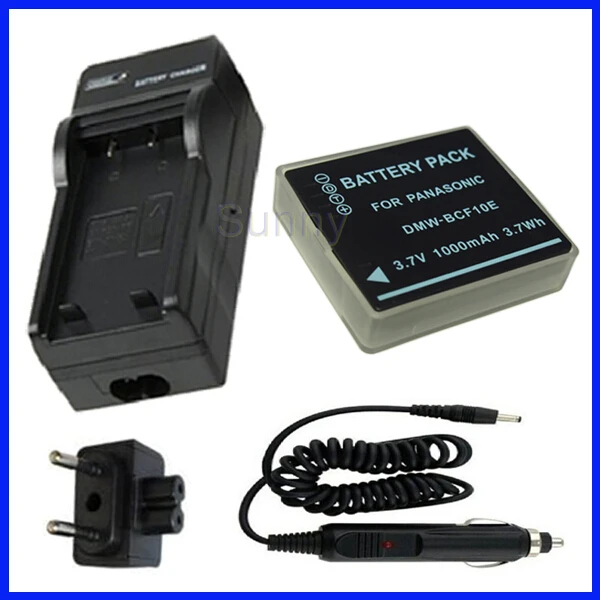 Battery + Charger For Panasonic Lumix DMCFT1, DMCFT2, DMCFT3, DMCFT4
