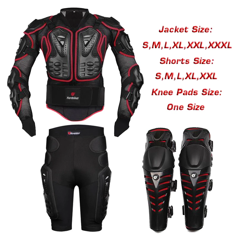 Защитная куртка мотоциклиста гоночная Задняя поддержка полный корпус куртка+ защитные экипировочные шорты+ мотоциклетные наколенники протектор