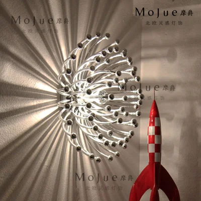 

Nordic Loft Art Designer Jellyfish Dining Room Led Ceiling Light Creative Coral Fish Decoration Wall / Ceiling Use Free Shipping