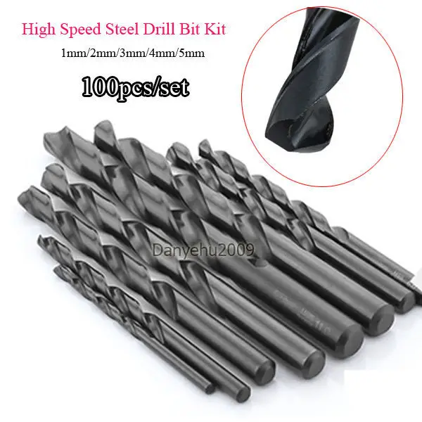 Buy 100pcs/set Metal Drilling HSS High Speed Steel