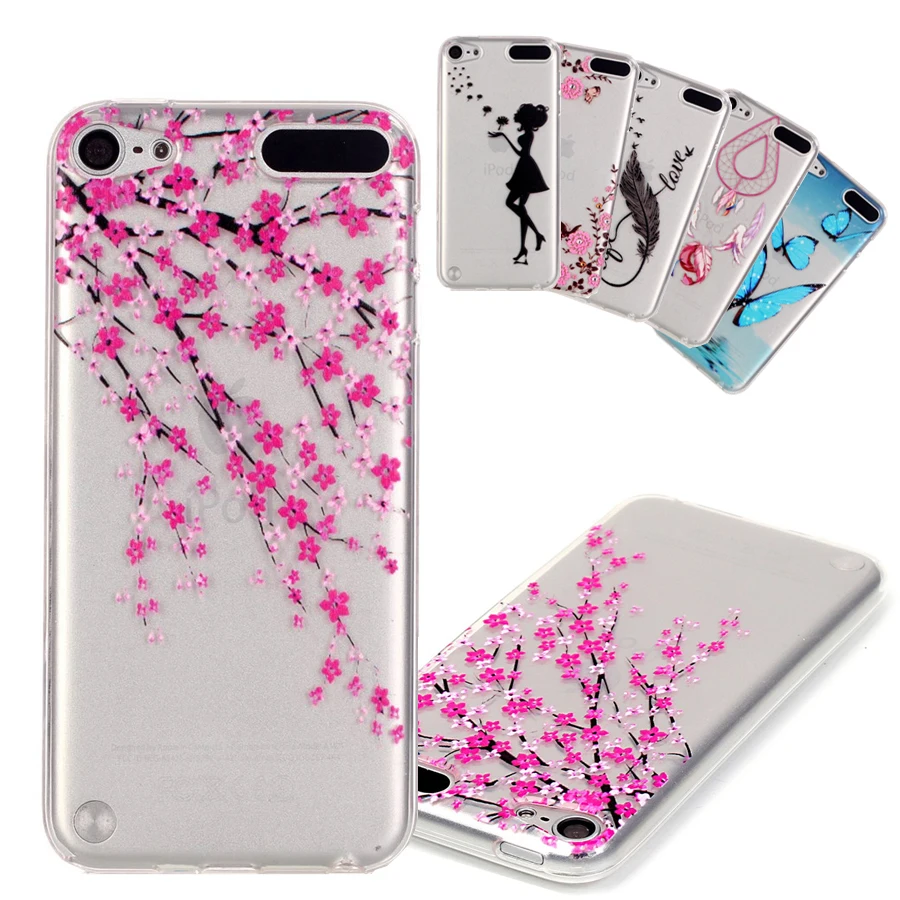 Transparent Mobile Phone Holder For Ipod Touch 6 Coque Pink Peach Flower Ultra Thin Soft Silicone Clear Skin For Touch 5 Funda Phone Holder Wall Phone Holder Caseholder Accessories Aliexpress