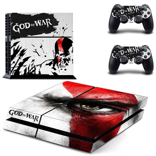 Игра God of War PS4 наклейка для кожи виниловая наклейка для консоли Playstation 4 и 2 контроллера PS4 наклейка для кожи - Цвет: GYTM0153