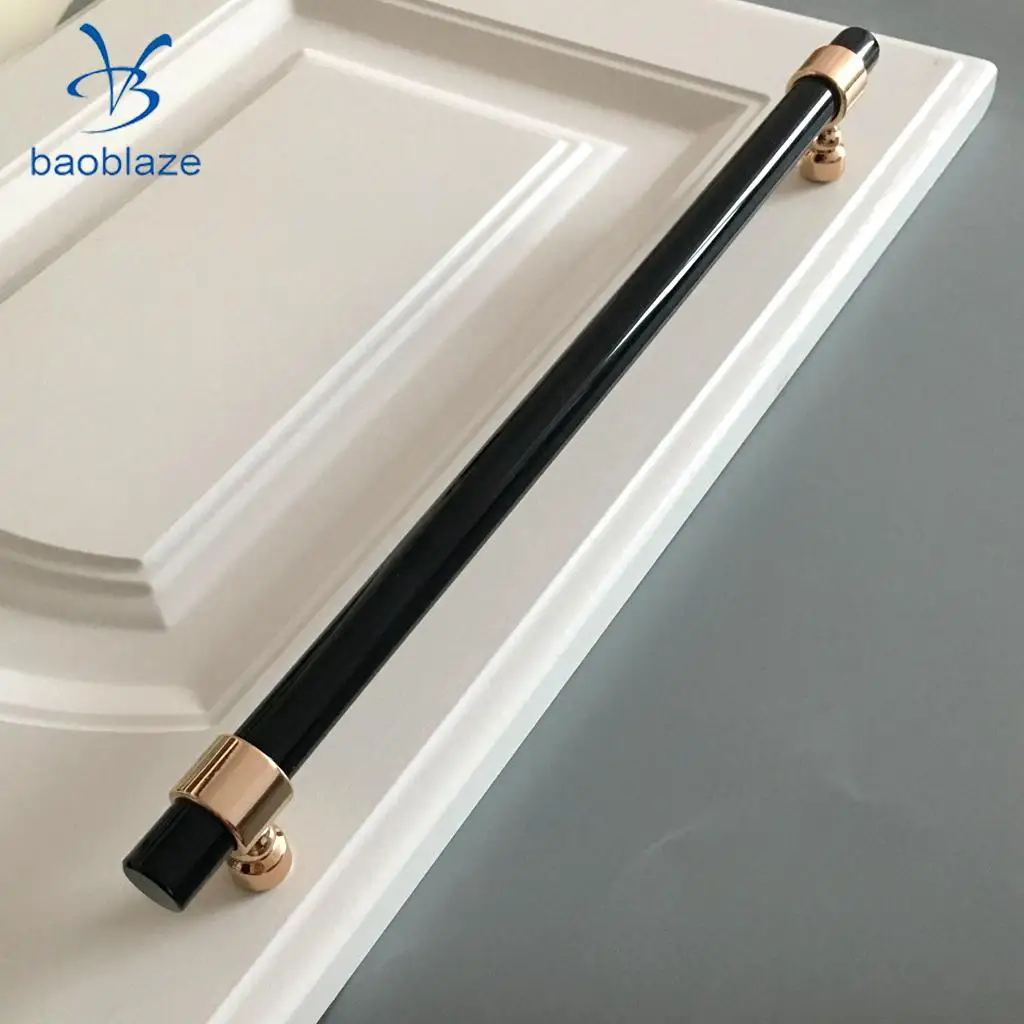 Acrylic Rod Bar Door Handles Drawer Kitchen Cupboard Cabinet Pull Knob Brushed 41mm/81mm/121mm/153mm