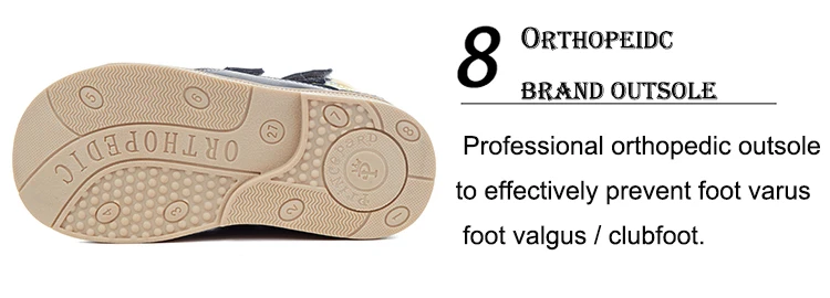 Princepard ортопедическая обувь из натуральной кожи, детские сандалии на плоской подошве, детская ортопедическая обувь с супинатором