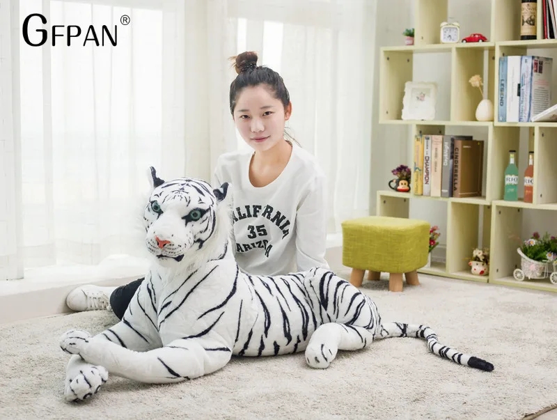 60-30 см Моделирование Белый Тигр плюшевая игрушка милая мягкая подушка подкладка в виде животных Детские куклы игрушки креативный подарок для детей