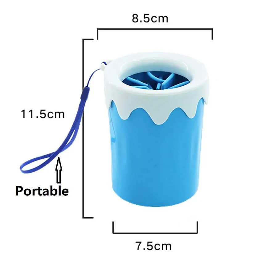 Приспособление для очистки лап для собак портативная грязная чашка для мытья ног для домашних животных мягкие силиконовые Расчески Щетка для ухода за домашними животными собачьи аксессуары для домашних животных, собак