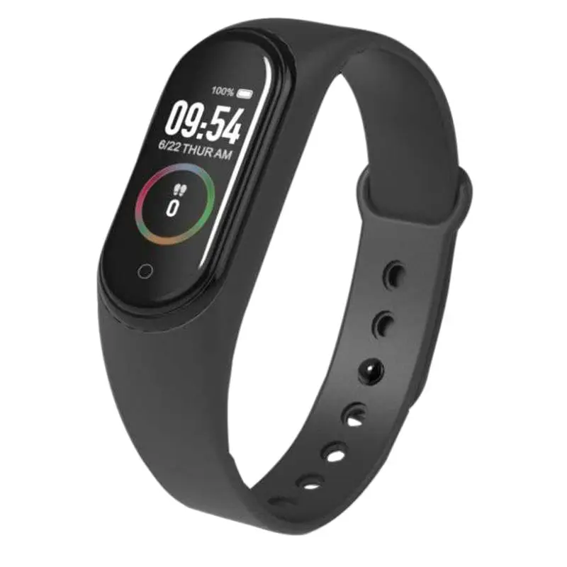 

M4 Multifunctional Smart Color Screen Bracelet Waterproof Heart Rate Fitness Bluetooth 5.0 Watch High Quality Sport Watches
