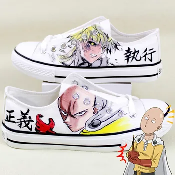 

Custom Anime One Punch Man Hand Painted Shoes No-Slip Canvas Sneakers for Men Women's Unique Presents A51601