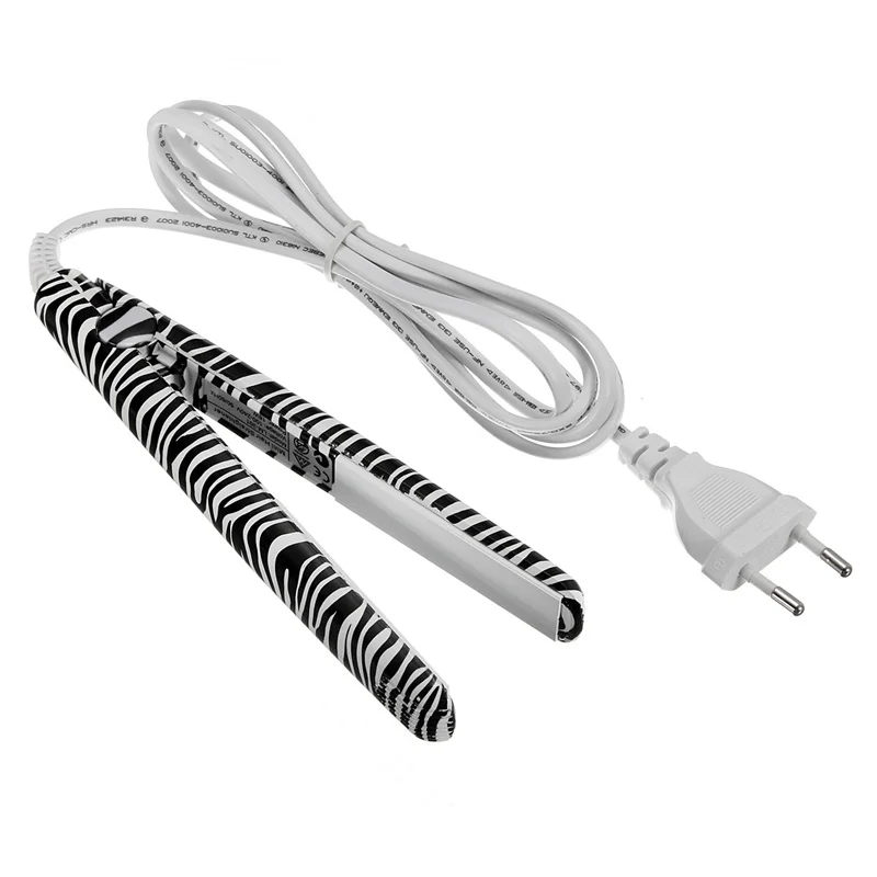 Electronic 2015 New Professional Hairstyling Mini Portable Ceramic Flat Zebra Hair Straightener Irons Styling Tools |
