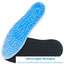Силиконовые гелевые стельки для мужчин и женщин, Plantar Fasciitis, массажные ортопедические кроссовки, спортивная обувь, стельки, вкладыши, поглощающие подушки