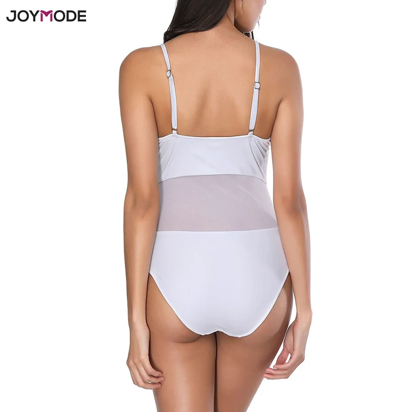 Монокини JOYMODE женское цельное бикини с подкладкой сексуальный сетчатый