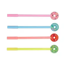 ALLOYSEED 4* Цветные креативные канцелярские разноцветные конфеты кавай шариковая ручка пончик 0,38 мм гелевая ручка Школьный набор канцелярских принадлежностей