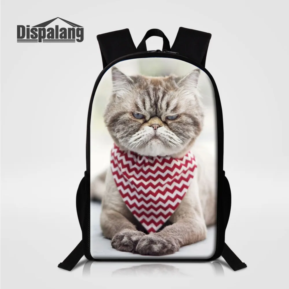 

Dispalang Animal Children School Bags Cat Dog Printing Backpack For Men Women Casual Shoulder Bags Students Schoolbag Mochila