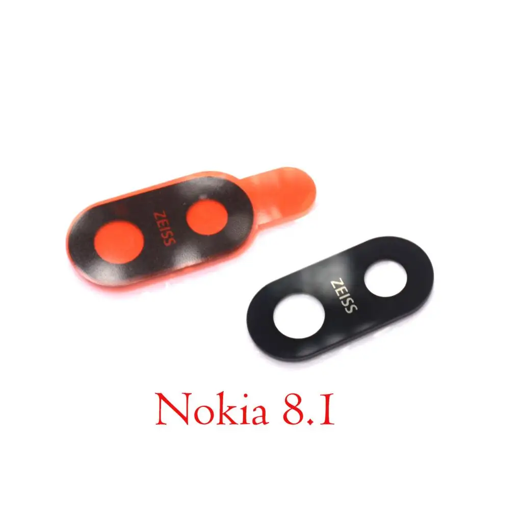 Стеклянный объектив задней камеры для Nokia 8 1 с наклейкой Nokia8.1 X7|Шлейфы мобильных